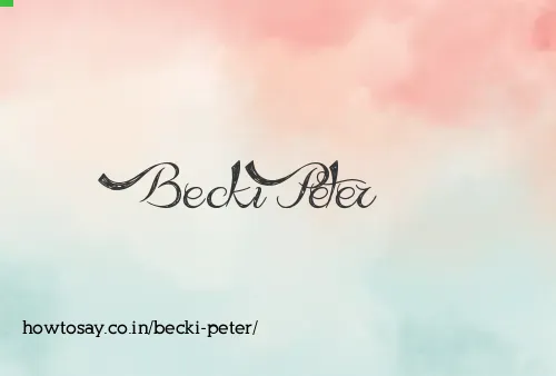 Becki Peter