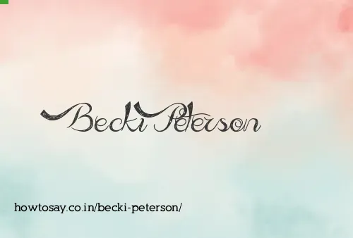 Becki Peterson