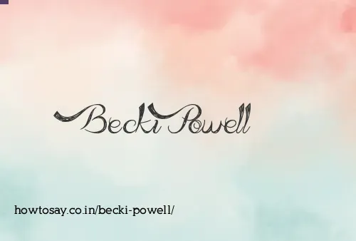 Becki Powell