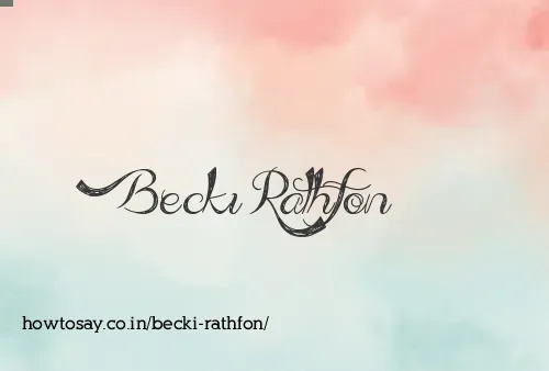 Becki Rathfon