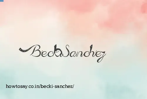 Becki Sanchez