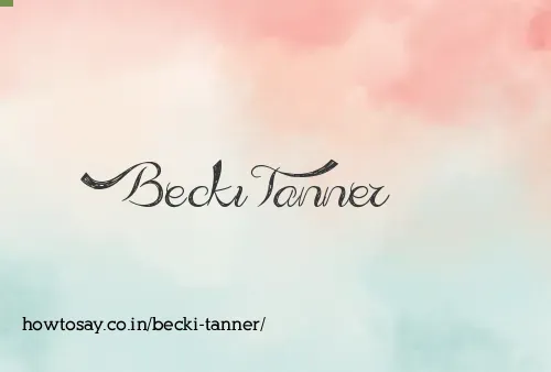 Becki Tanner