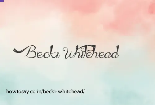 Becki Whitehead