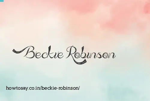 Beckie Robinson
