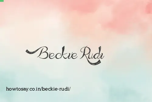 Beckie Rudi