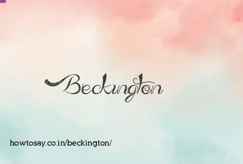 Beckington