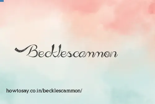 Becklescammon