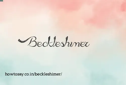 Beckleshimer
