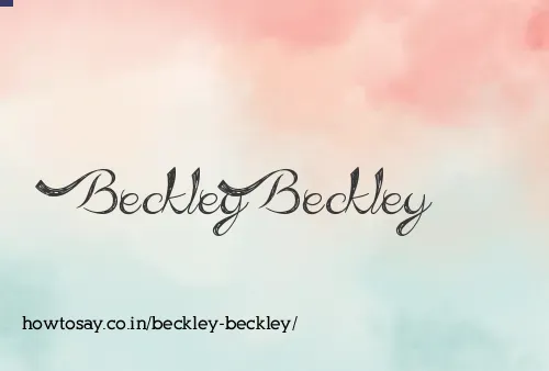 Beckley Beckley
