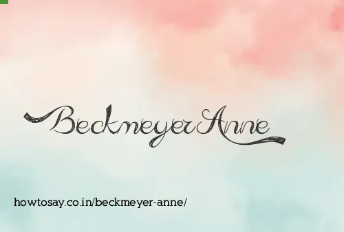 Beckmeyer Anne