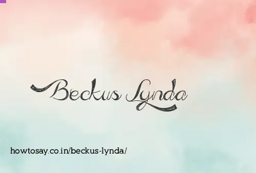Beckus Lynda
