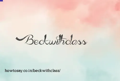 Beckwithclass