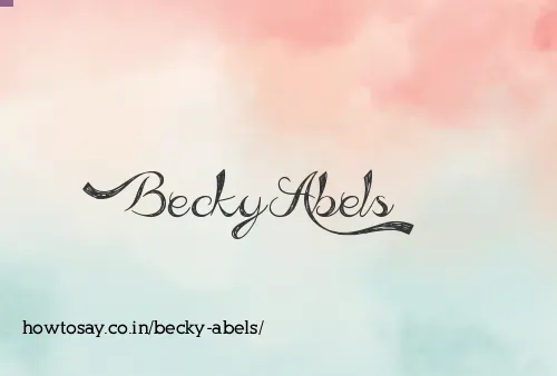 Becky Abels