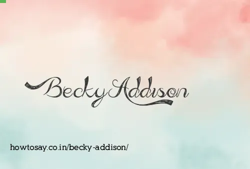 Becky Addison