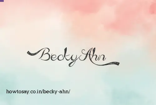 Becky Ahn
