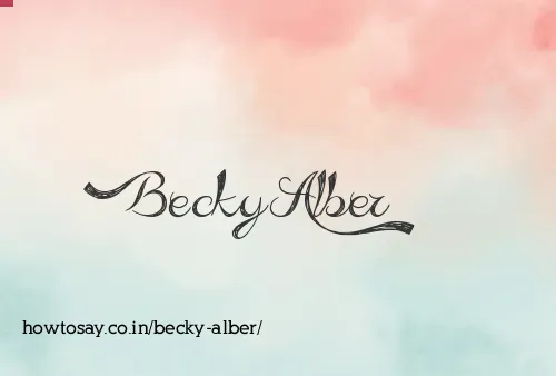 Becky Alber