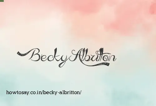 Becky Albritton