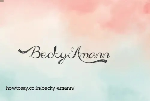 Becky Amann