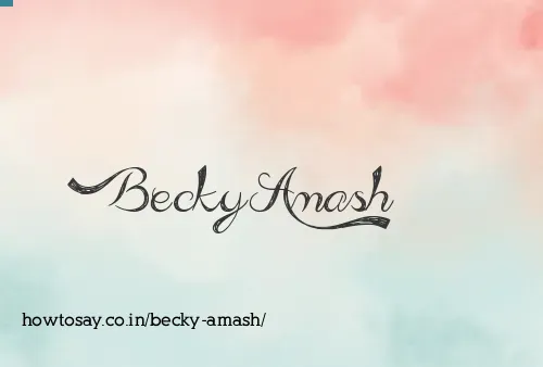 Becky Amash