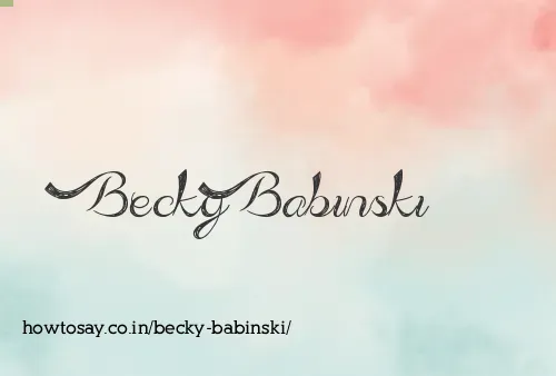 Becky Babinski