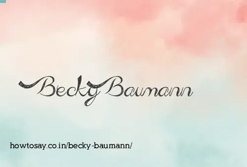 Becky Baumann