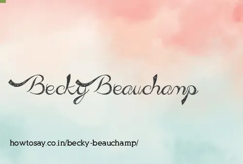 Becky Beauchamp