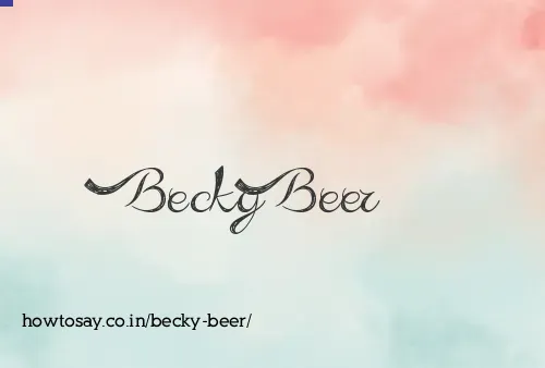 Becky Beer