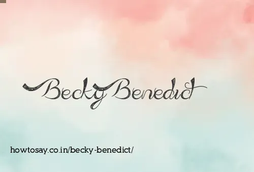 Becky Benedict