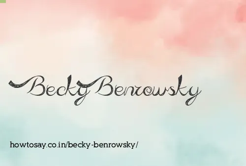 Becky Benrowsky