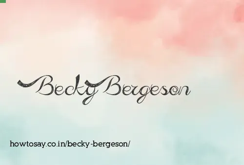 Becky Bergeson
