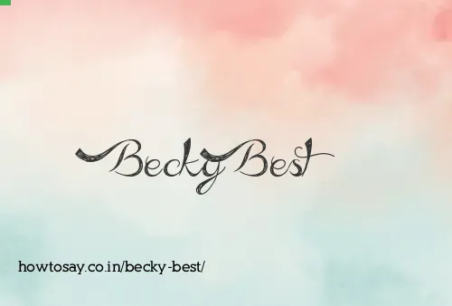 Becky Best