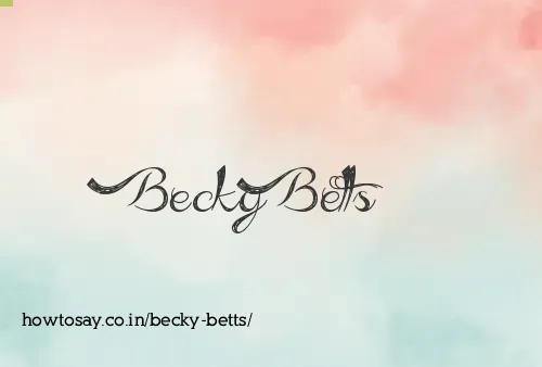 Becky Betts