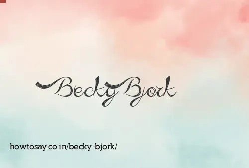 Becky Bjork