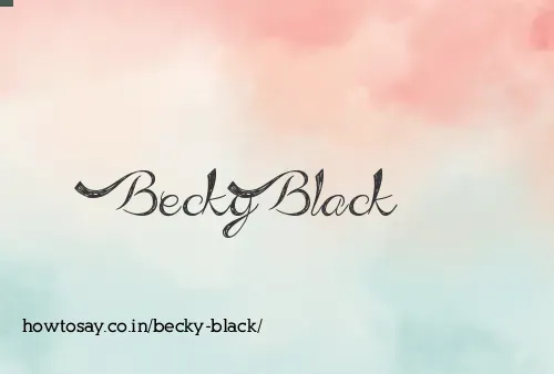 Becky Black