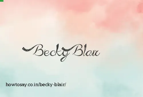 Becky Blair