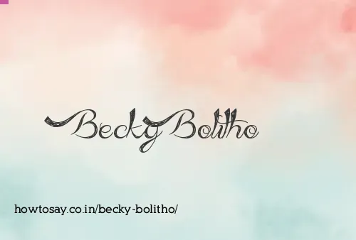 Becky Bolitho