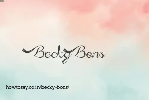 Becky Bons