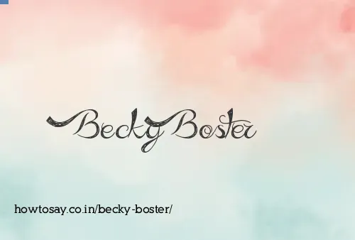 Becky Boster