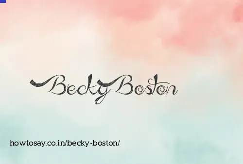 Becky Boston