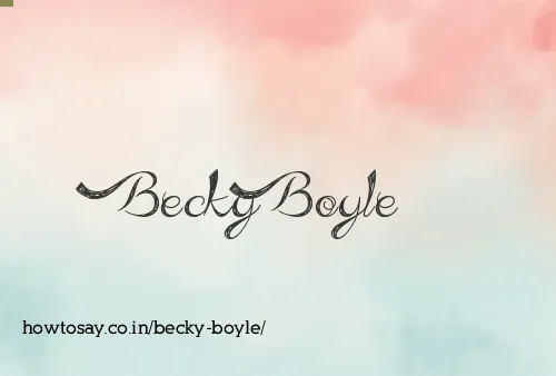 Becky Boyle