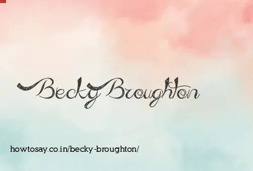 Becky Broughton