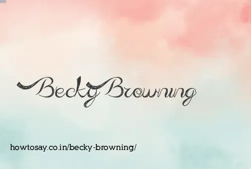 Becky Browning