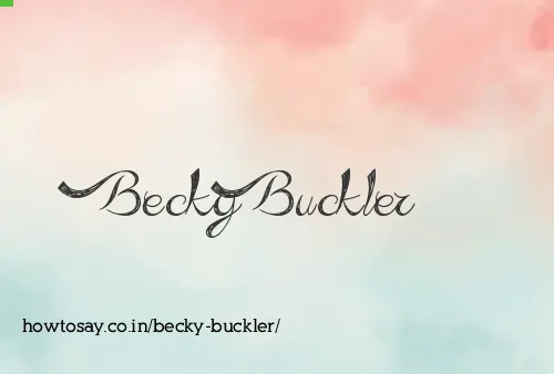 Becky Buckler