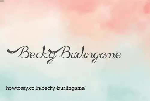 Becky Burlingame