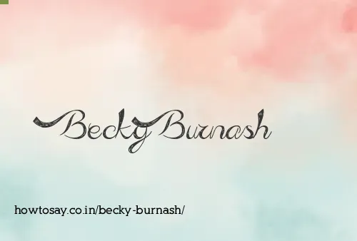 Becky Burnash