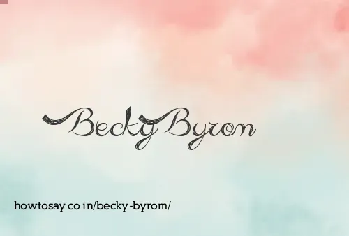 Becky Byrom