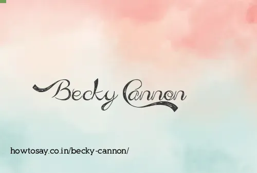 Becky Cannon