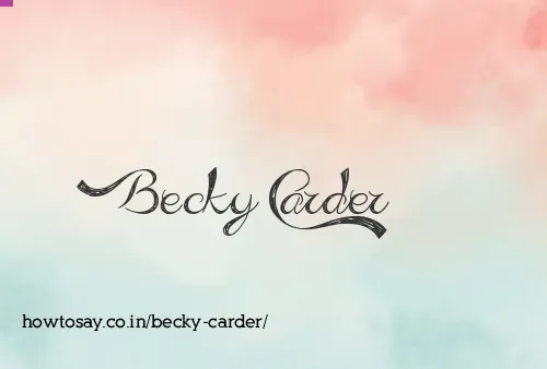 Becky Carder