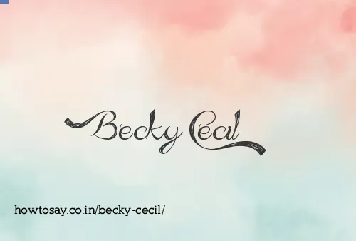 Becky Cecil