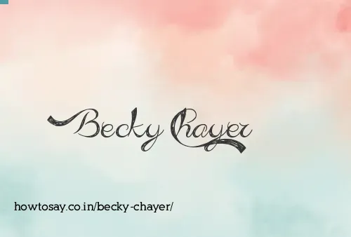 Becky Chayer